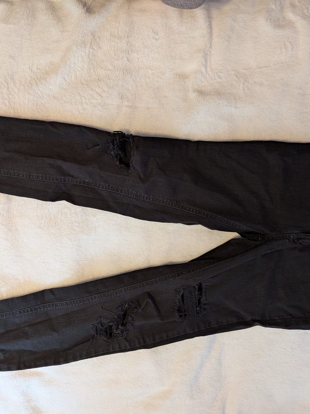 wild fable Black Skinny Ripped Jeans